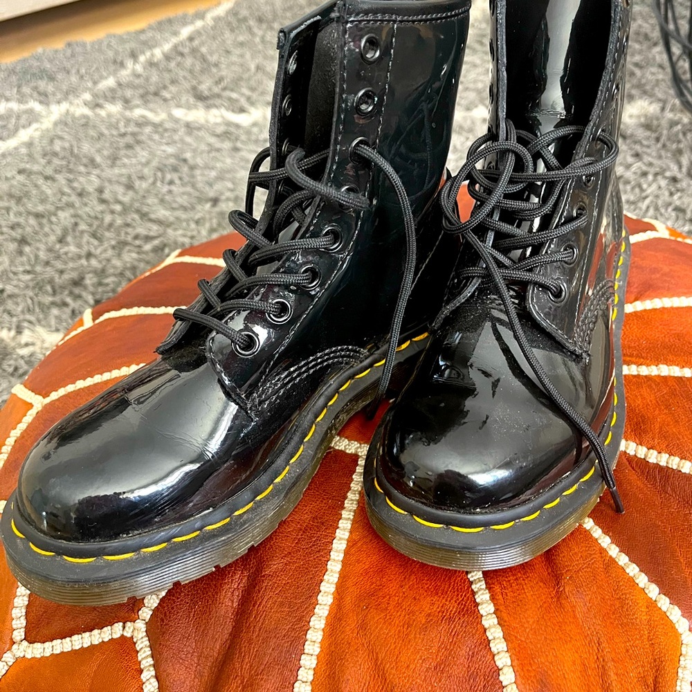 Black Dr. Martens, size 7, worn once